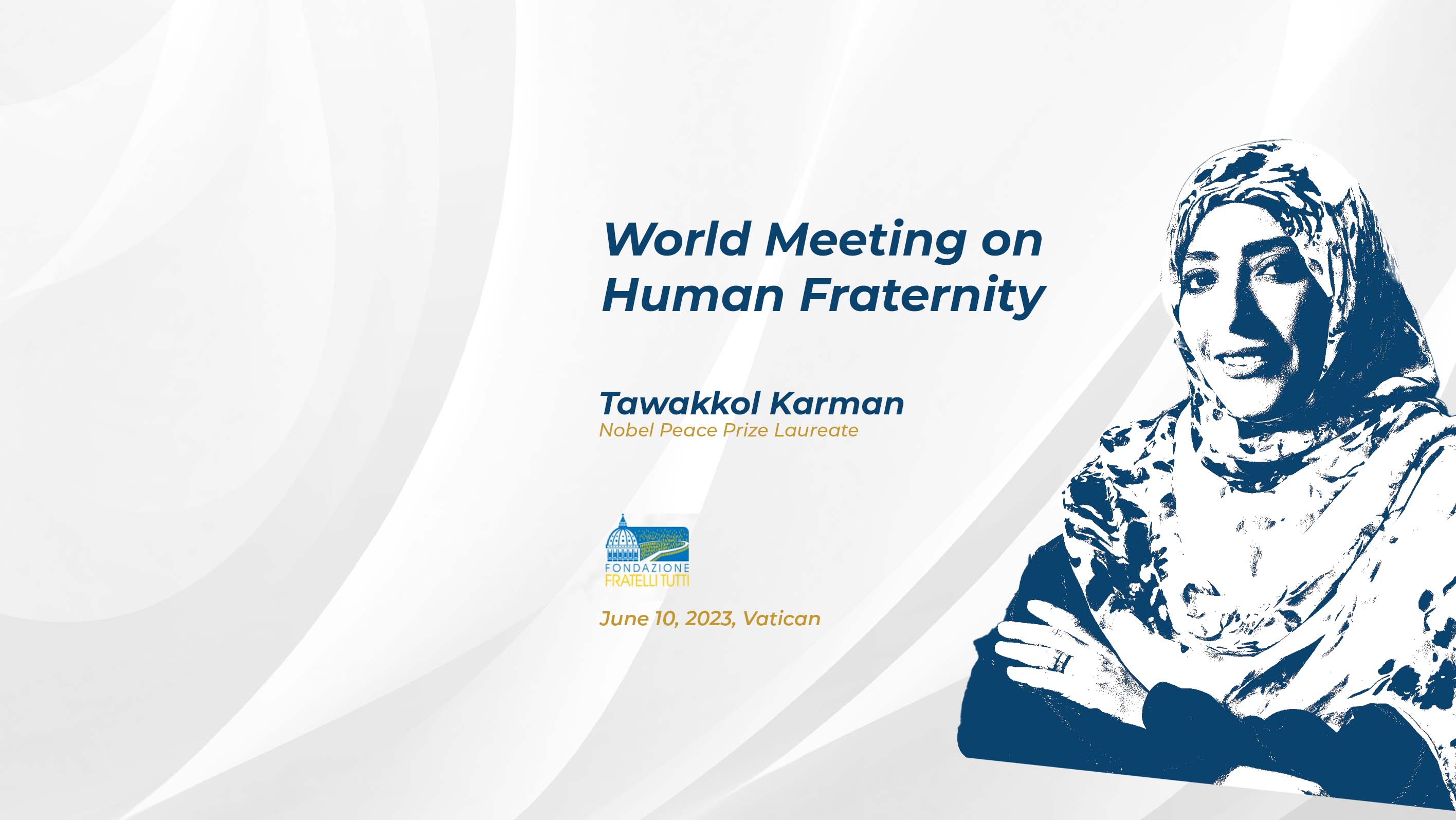 Tawakkol Karman to speak at Vatican Fraternity event